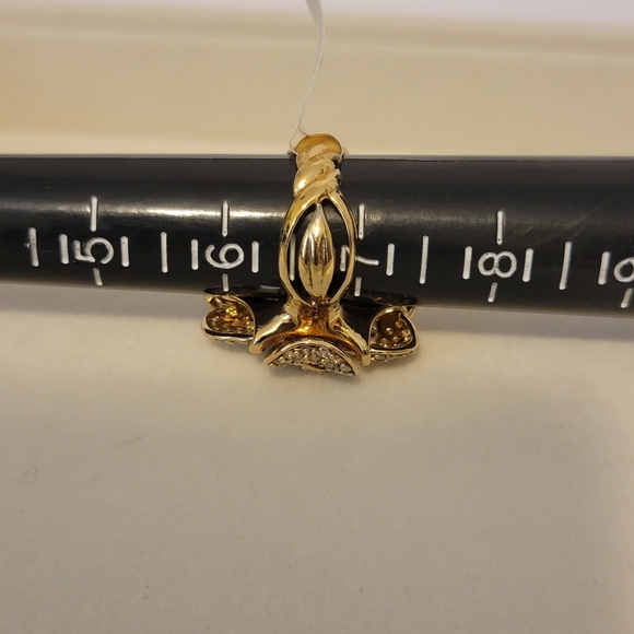 Gold plated sterling silver ring - Picture 5 of 5